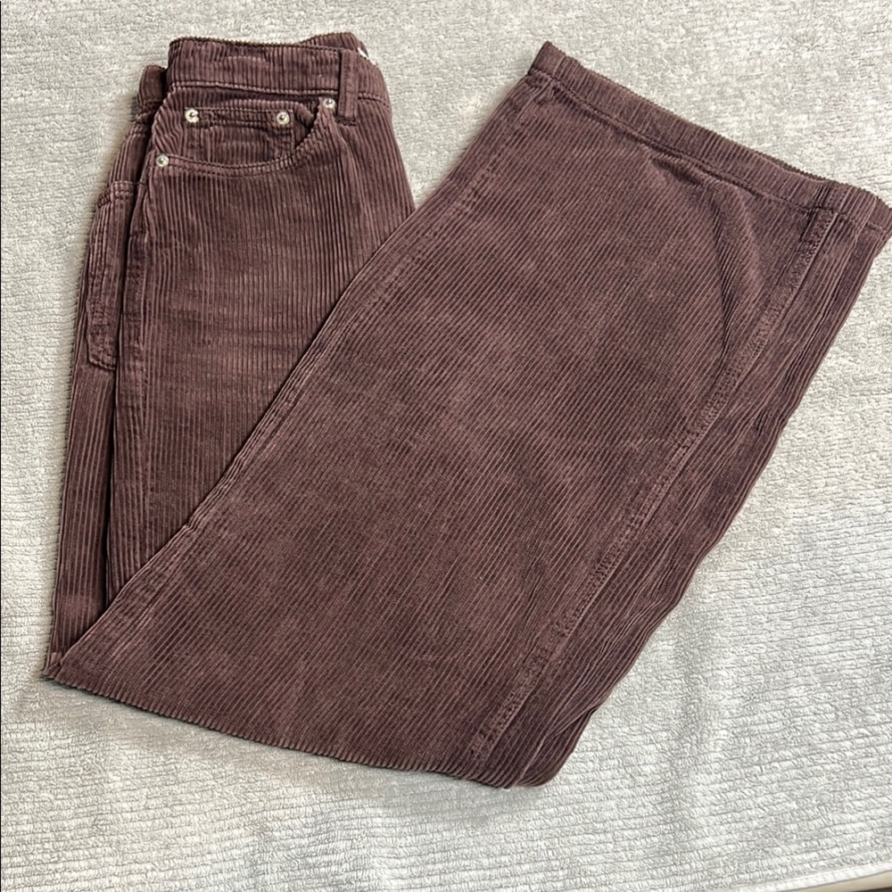 BDG Corduroy Pants High Rise Wide Leg Urban Outfitters size24.         order132 - Picture 9 of 15